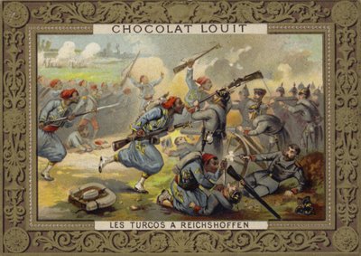 法国土耳其人（殖民军）在Reichshoffen战役，法国 - 普鲁士战争，1870年 作者 法语学校