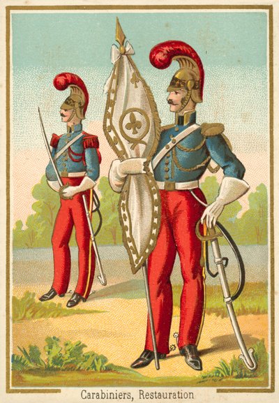 French carabiniers of the Restoration (chromolitho) 作者 法语学校