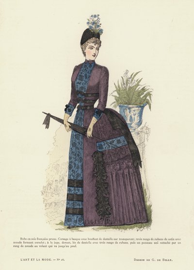 法国时装板块，1885-86 作者 法语学校
