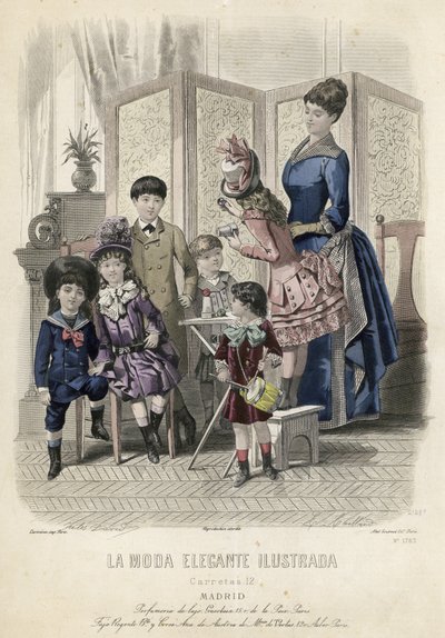 法国时装板，19世纪末 作者 French School