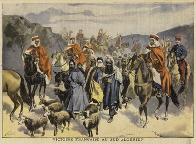 法国在阿尔及利亚南部的胜利，1897年 作者 French School