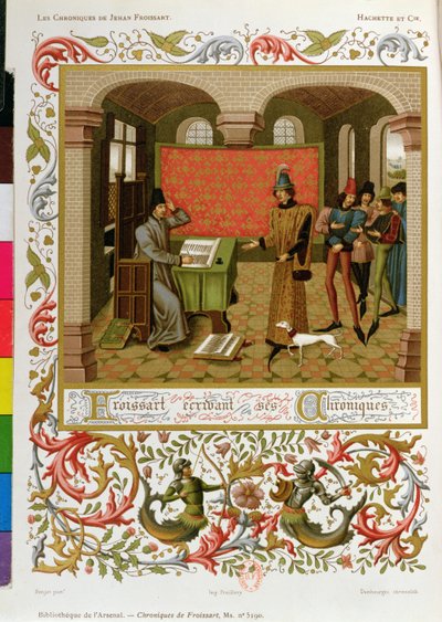 Froissart（1333-140001）撰写他的编年史（5190号女士的传真） 作者 法语学校