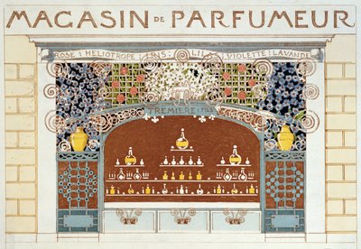 香水店 "Maison Tremiere et Fils "的正面设计，巴黎 作者 法语学校