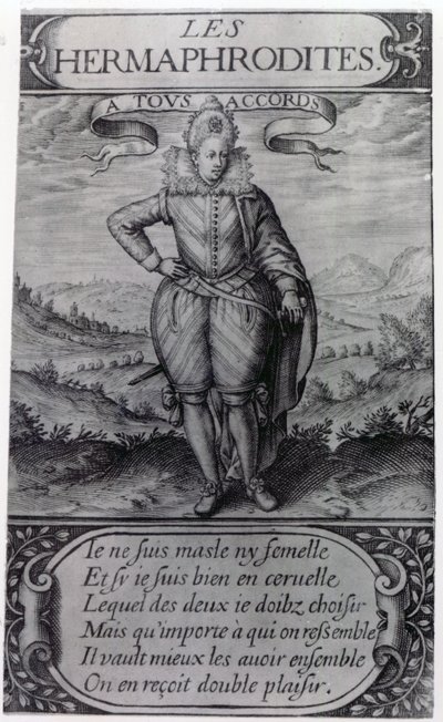 1605年托马斯阿图斯对Les Hermaphrodites的主题 作者 法语学校