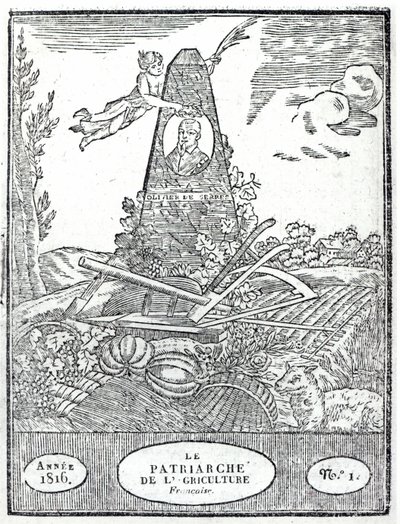 与奥利维耶·德·塞雷斯（1539-1619）1816年的农业阿尔马赫的肖像 作者 法语学校