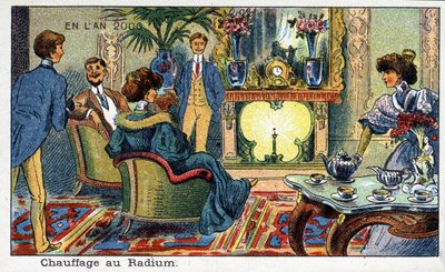 Futuredays: A Nineteenth Century Vision of the Year 2000 Series: Radium heating. Chromolithography by Villemard 作者 法语学校