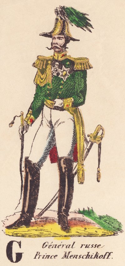 G：俄罗斯将军门斯基科夫亲王（1787-1869） 作者 法语学校