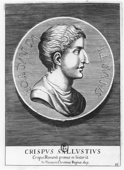 Gaius Sallustius Crispus, Sallust（雕刻）。 作者 法语学校