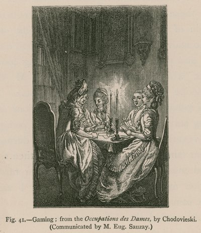 赌博;来自Chodovieski的Occupations des Dames 作者 法语学校