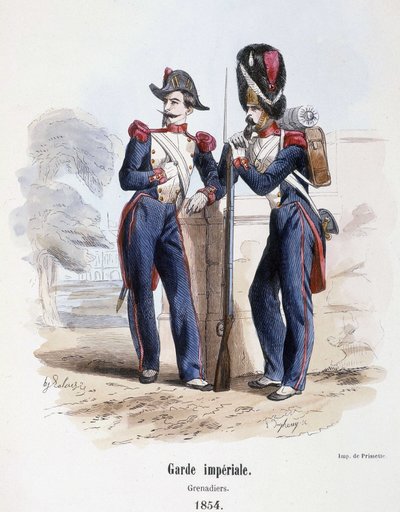 帝国卫队：榴弹兵（1854年）--载于《军队史》编辑部。巴尔比耶，巴黎 作者 法语学校