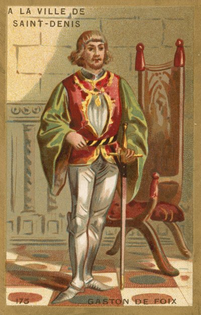 Gaston de Foix，内穆尔公爵，法国士兵 作者 法语学校