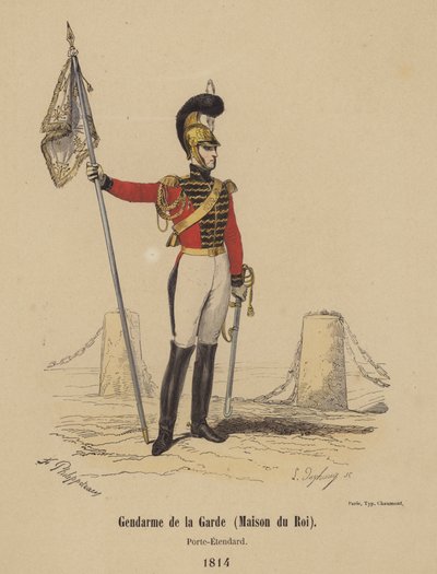 Gendarme de la Garde (Maison du Roi), Porte-Etendard 作者 法语学校