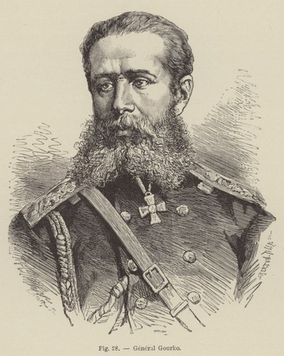 General Gourko (engraving) 作者 法语学校