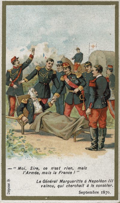 General Jean Auguste Margueritte fatally wounded during the Battle of Sedan on September 2 作者 法语学校