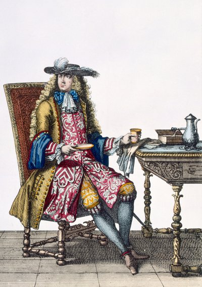 Gentlemans Elaborate Outfit，1760 88：一位绅士精心制作的刺绣马甲，外套和帽子; 99：男;传统服饰;传统服饰;时尚;十八世纪;落座;台;标签 作者 法语学校