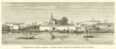 Georges-Town, Guyane anglaise (engraving) 作者 法语学校