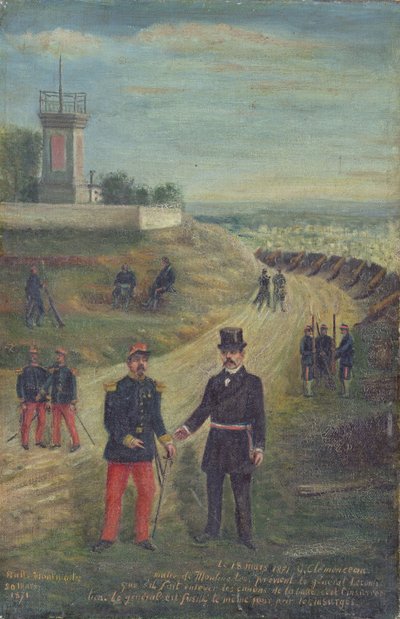 Georges Clemenceau（1841-1929）担任蒙马特市市长，1871年3月18日 作者 法语学校