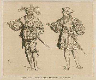 德国贵族，1515-30 作者 法语学校