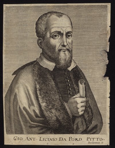 Giovanni Antonio de Sacchis打电话给Il Pordenone 作者 法语学校