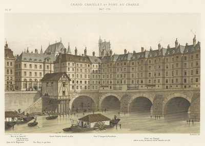 Grand Chatelet和Pont au Change，1647-1788 作者 法语学校