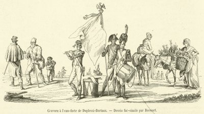 Duplessi-Bertaux 蚀刻（雕刻） 作者 法语学校