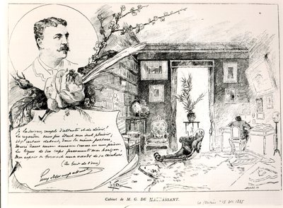 Guy de Maupassant（1850-93）和他的研究 作者 法语学校