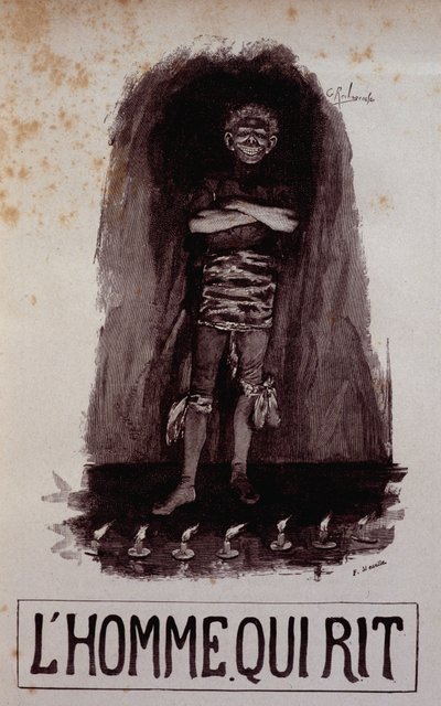 Gwynplaine, couv. de "The Man Who Laughs" (笑的人) 作者 法语学校