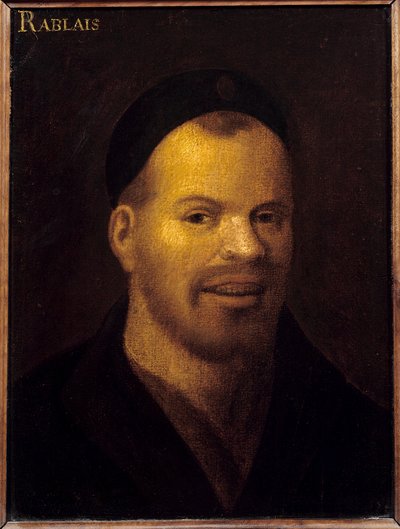 曾被认定为弗朗索瓦·拉伯雷 (Francois Rabelais) (1494-1553) 的幻想之首。 法国画派。 16世纪。 暗淡。 0,32x0,22 米。 凡尔赛宫。 Musee Du Chateau de Versailles et du Trianon - 原名弗朗索瓦·拉伯雷 (Francois Rabelais) (1494-1553) 的花式头像。 排 作者 法语学校