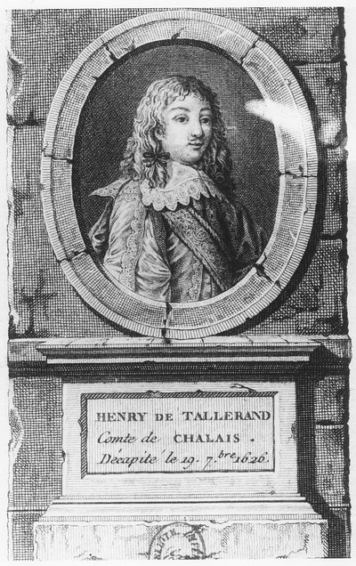 亨利·德·塔利兰德（Henri de Talleyrand），Chalais伯爵（版画） 作者 法语学校