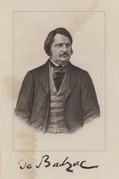 法国小说家和剧作家Honore de Balzac 作者 法语学校