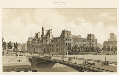 Hotel de Ville，正在建设中 作者 法语学校