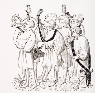 在15世纪Phoebus手稿中的一个缩影之后，由Paul Lacroix（1806-84）出版的“Le Moyen Age et La Renaissance”（1860年至1884年）发表的一篇缩影 作者 法语学校