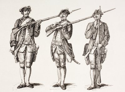 如何从1776年的法国教学书中收集1887年出版的“XVIII Siecle Institutions，Usages et Costumes”中的步枪 作者 法语学校