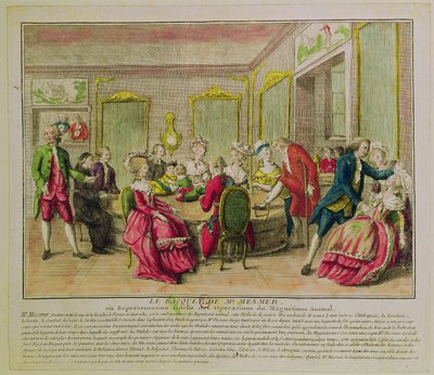 与Franz Anton Mesmer（1734-1815）1784年的催眠术会议 作者 法语学校