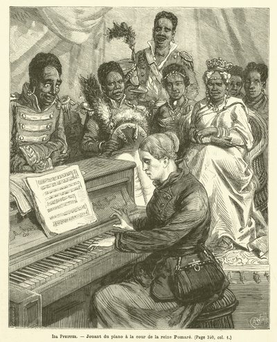 Ida Pfeiffer（雕刻）。 作者 法语学校