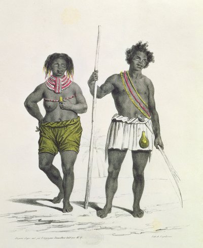 安哥拉本格拉王国的黑色偶像，由Godefroy Engelmann（1788-1839）雕刻。 作者 法语学校
