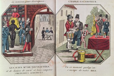 1830年尤金·弗朗索瓦·维多克（Eugene Francois Vidocq）在包括巴黎在内的任何国家谨慎驾驶Paravoleur或LArt的插图 作者 法语学校