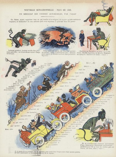 Illustration for Le Rire (colour litho) 作者 法语学校