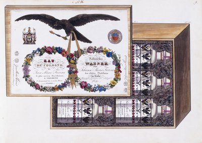 1825年科隆香水包装插图（水彩和人体彩绘） 作者 法语学校