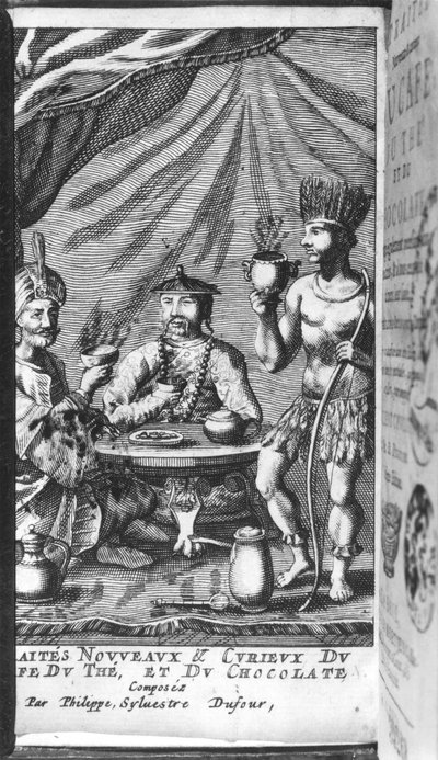 来自海牙的菲利普·西尔维斯特·杜福尔（Philippe Sylvestre Dufour）发表的1693年咖啡馆，巧克力和新奇事的新插图 作者 法语学校