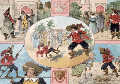Cyrano de Bergerac的插图，Cyrano de Bergerac小说的插图。"L