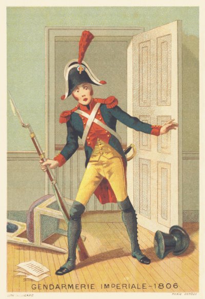 1806年的帝国宪兵队（拿破仑一世在1801年创建的宪兵队d&39;elite，在1815年解散） 作者 法语学校
