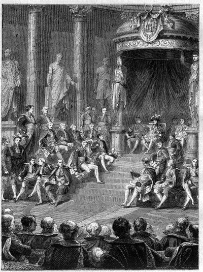 Imperiale seance in the Senate: speech by Napoleon on the constitution of the new kingdom of Italy in 1805 - in “Histoire de l