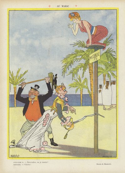 In Morocco. Illustration for Le Rire (colour litho) 作者 法语学校