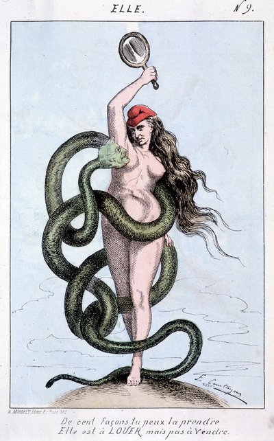 以一百种方式接受它，它是出租的，但不是出售的（Thiers en serpent 环绕着玛丽安）。 作者 法语学校