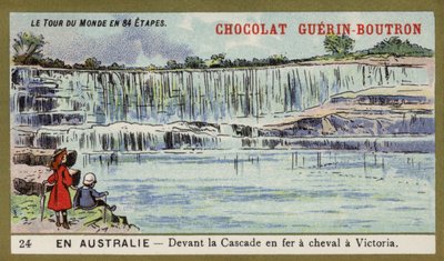 In front of Horseshoe Falls, Victoria, Australia (chromolitho) 作者 法语学校