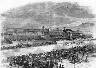 1857年在布洛涅森林举行的赛马会的开幕式。 作者 法语学校