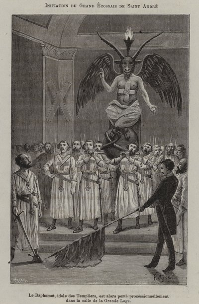 Initiation of a Knight of Saint Andrew (engraving) 作者 法语学校