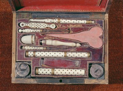 接种疫苗的仪器箱，c.1820 作者 法语学校