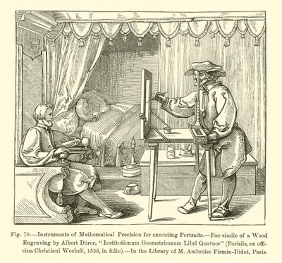 Instruments of Mathematical Precision for executing Portraits (engraving) 作者 法语学校
